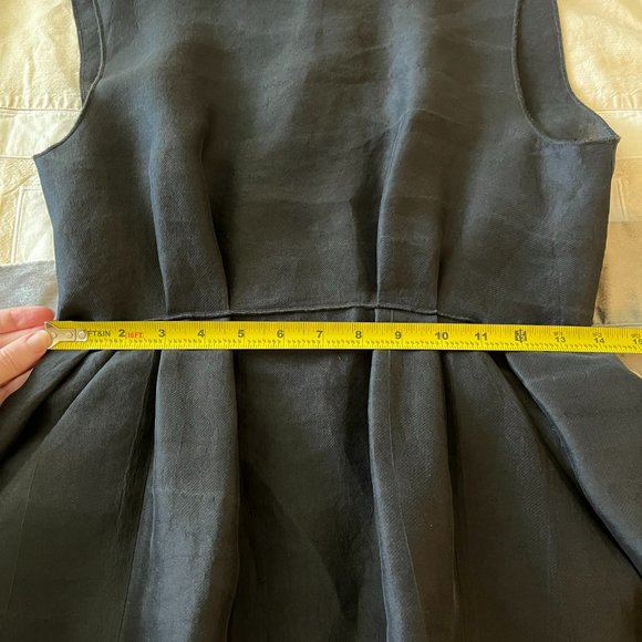 Ter et Bantine Black Dress with Pockets in 100% Silk - Picture 13 of 16
